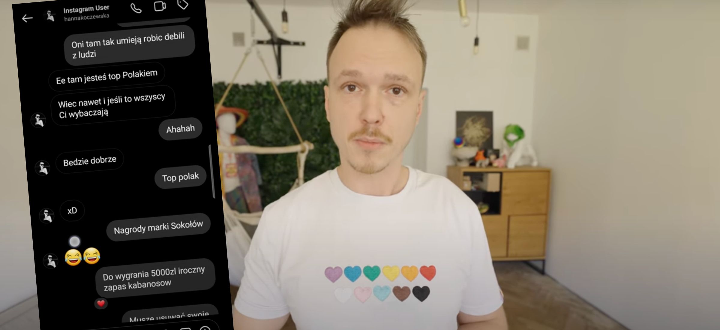 krzysztof gonciarz film odpowiedź youtube pandora gate instagram afera drama