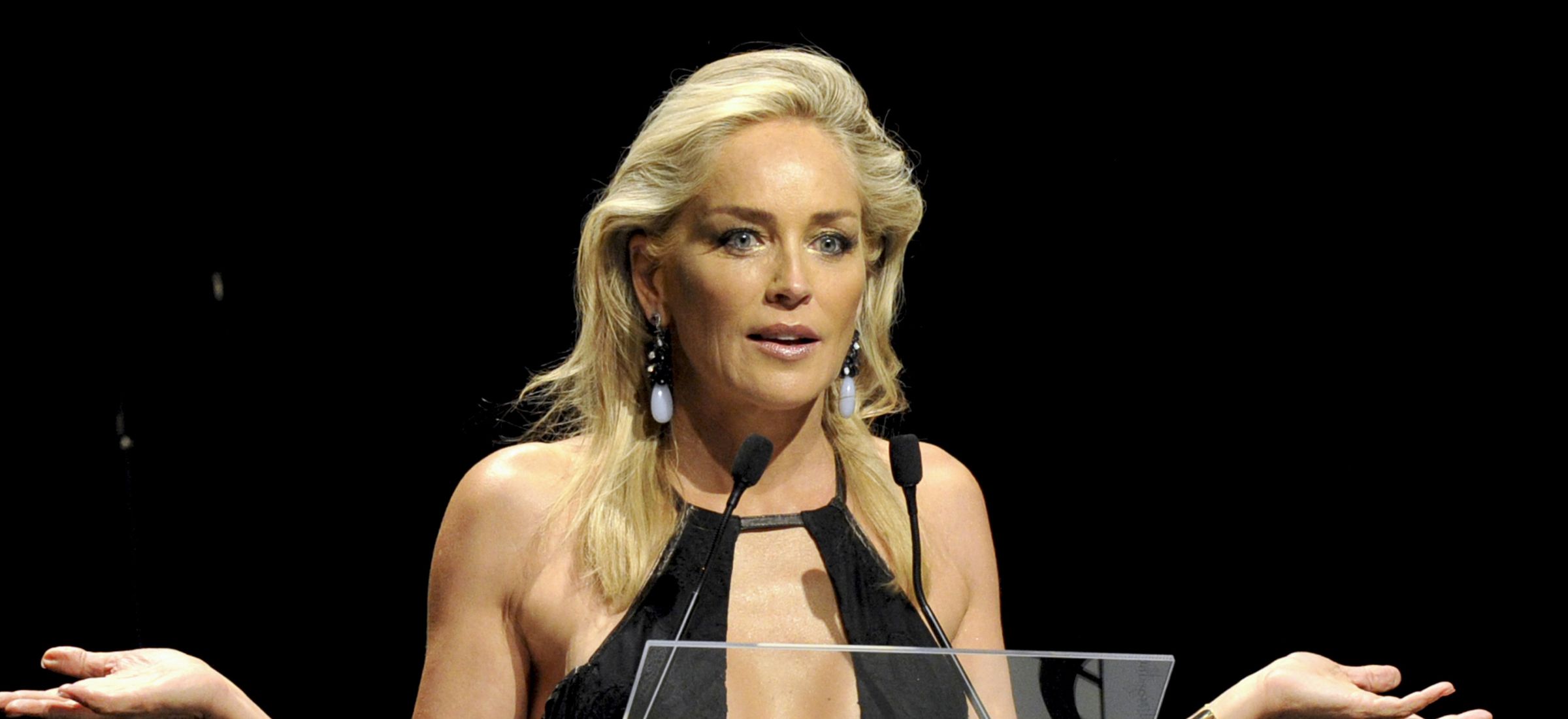 Sharon Stone podcast molestowanie