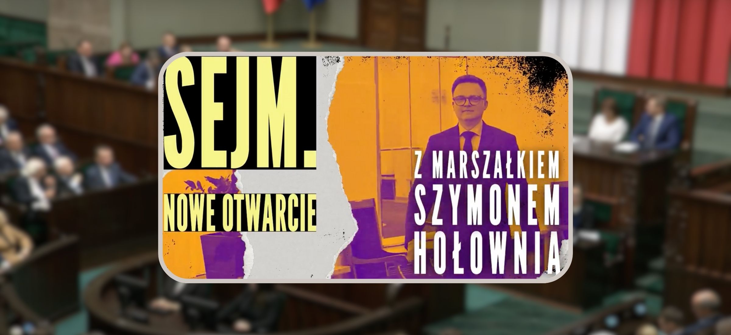 Właśnie rusza podcast Hołowni. Marszałek pokazuje w nim, jak wygląda Sejm