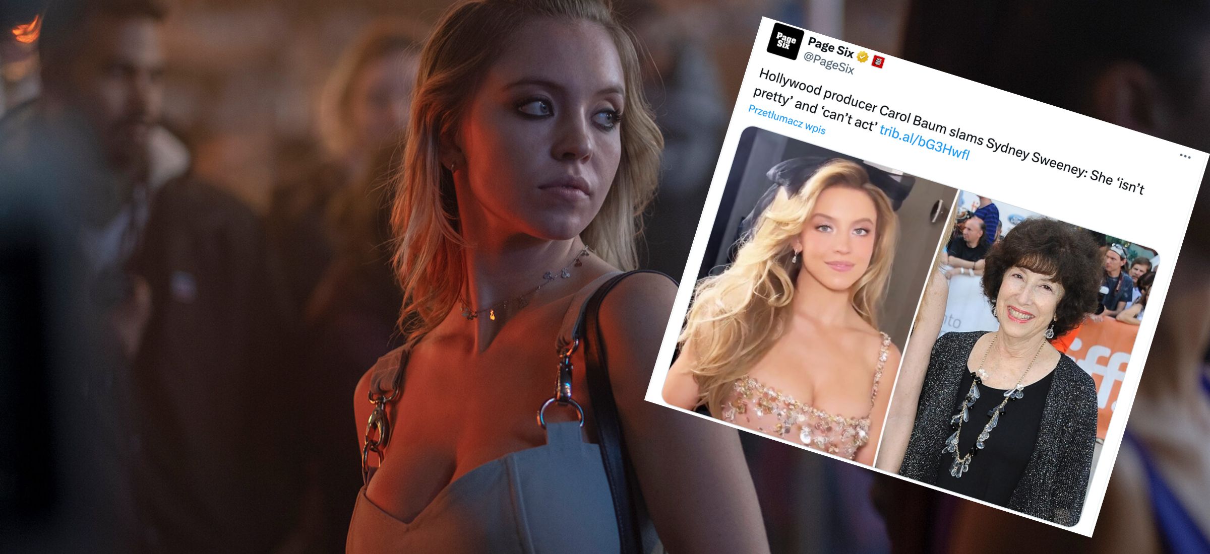 sydney sweeney carol baum krytyka odpowiedź tylko nie ty niepokalana