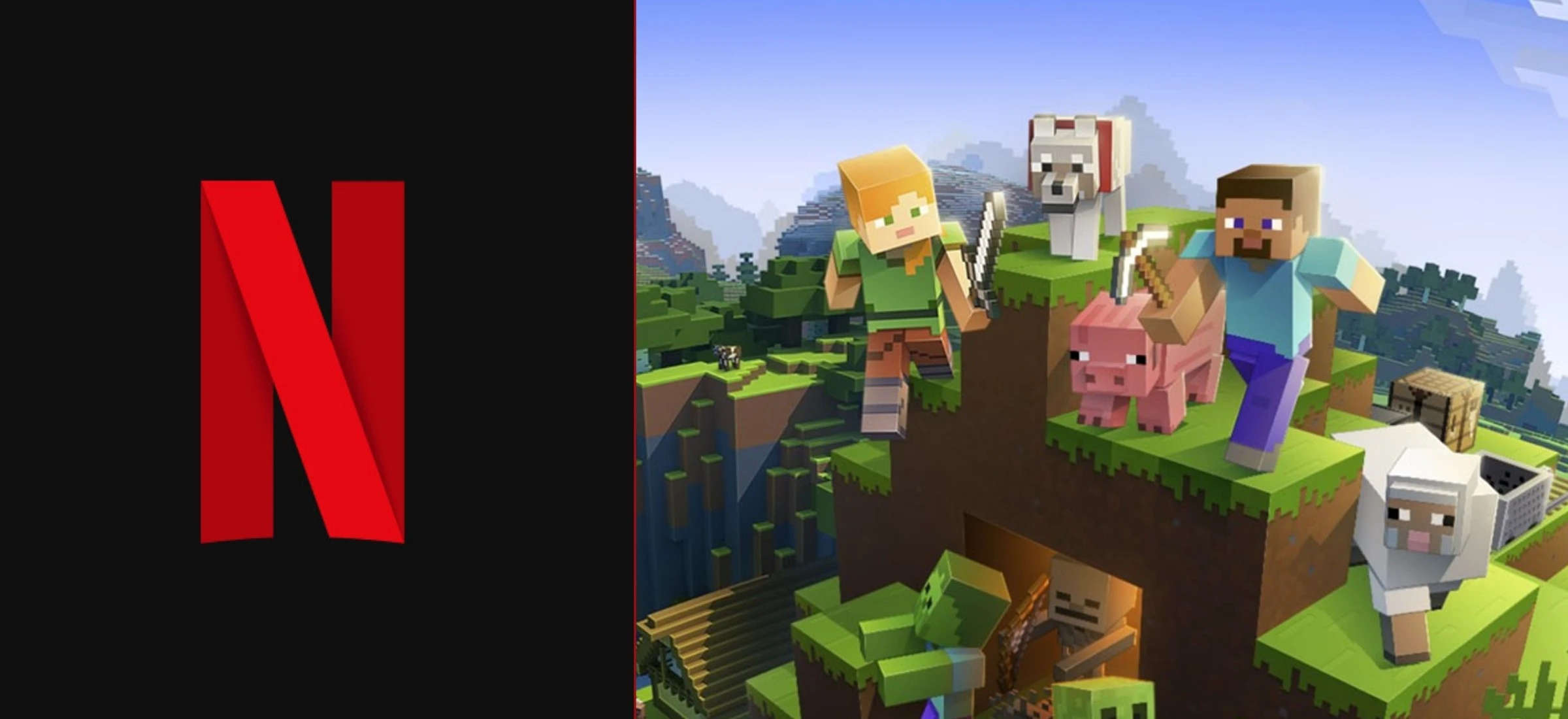 Netflix, serial animowany, Minecraft, gra