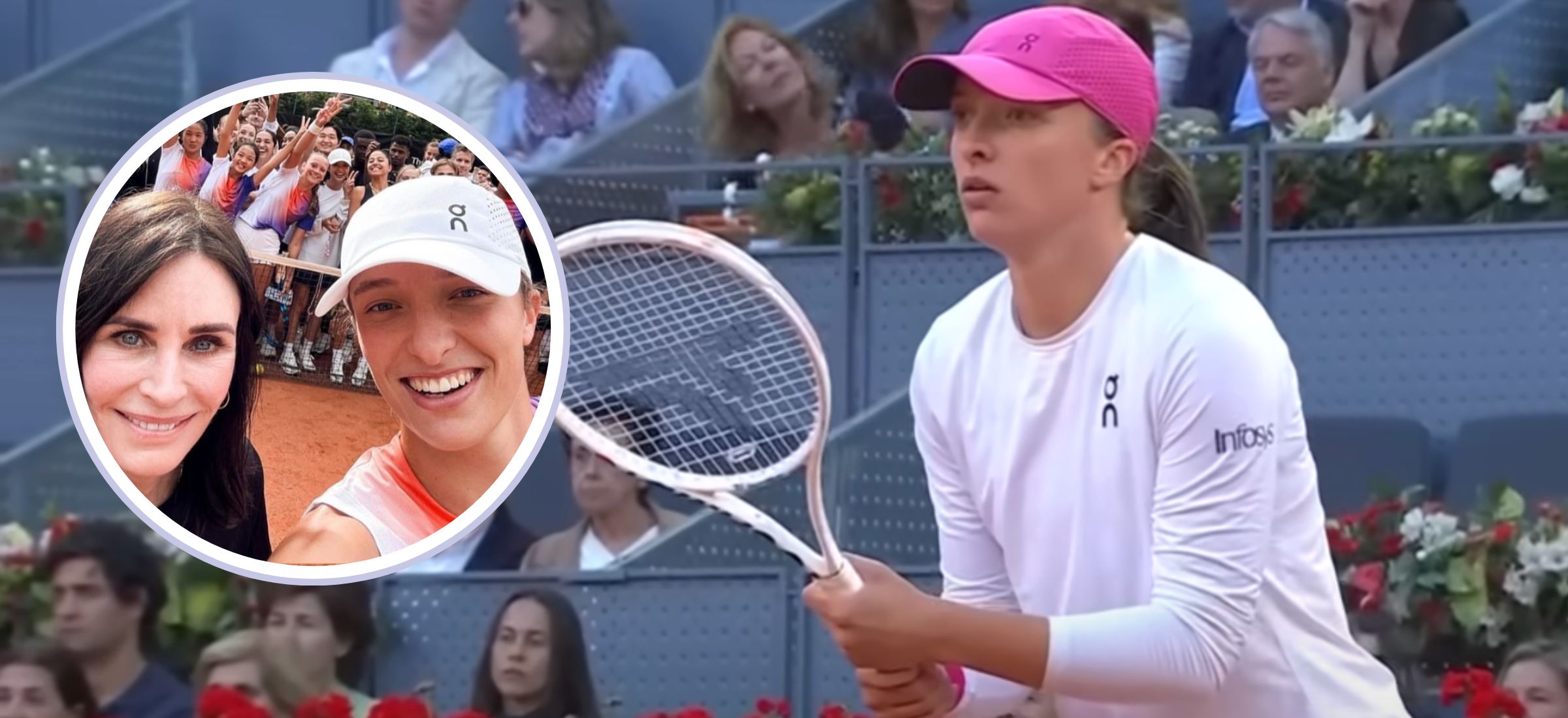 iga swiatek courteney cox tenis