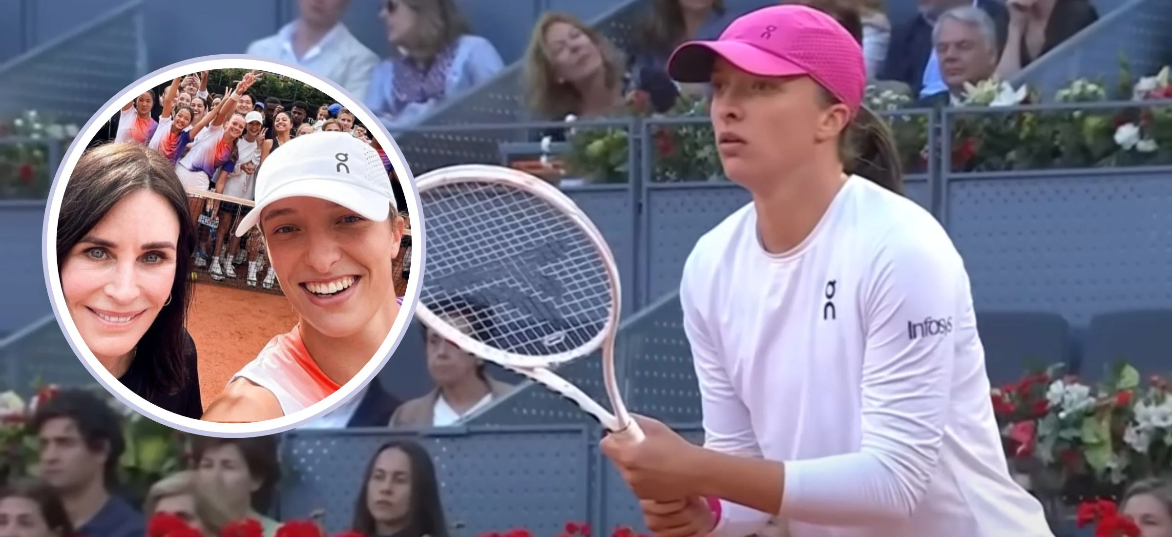 iga swiatek courteney cox tenis