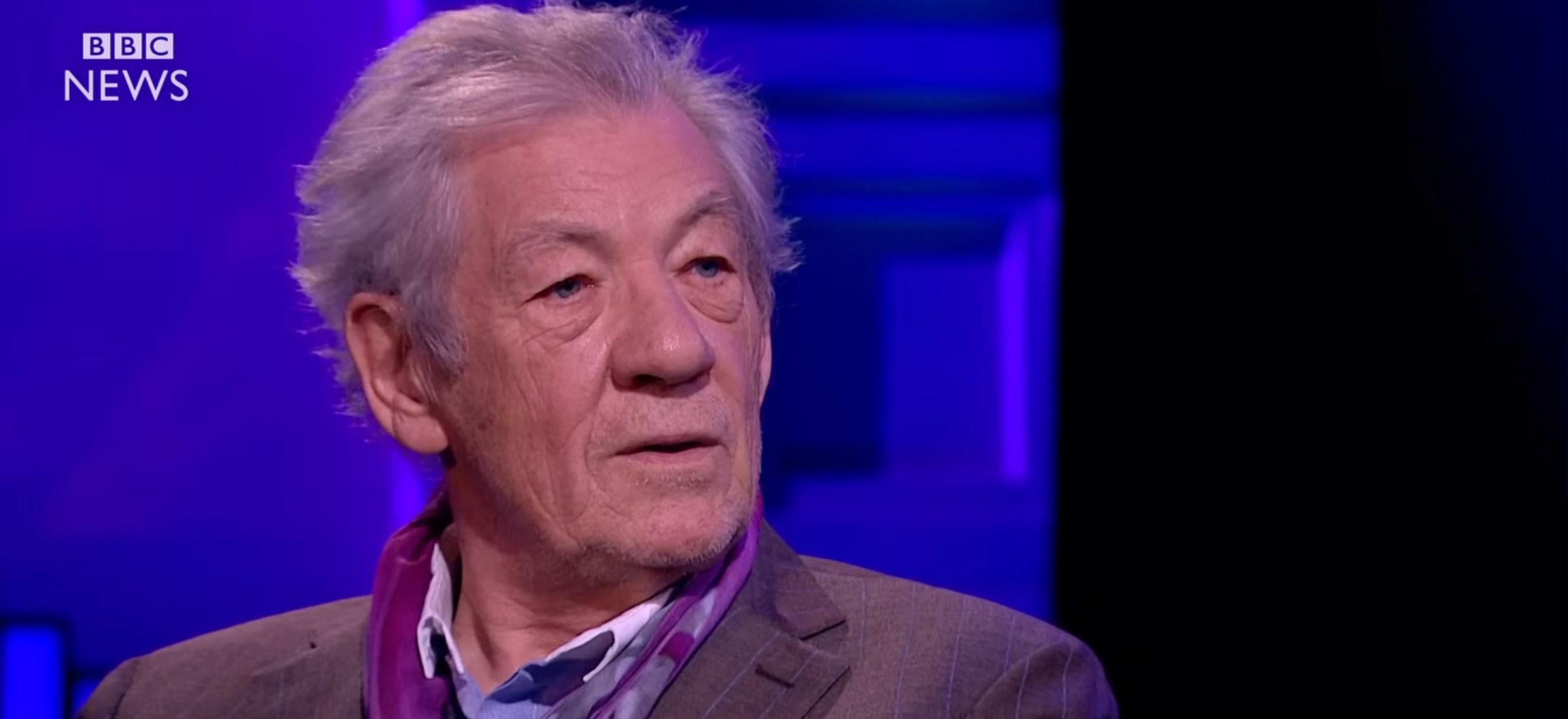 ian mckellen spadł ze sceny wypadek szpital teatr aktor