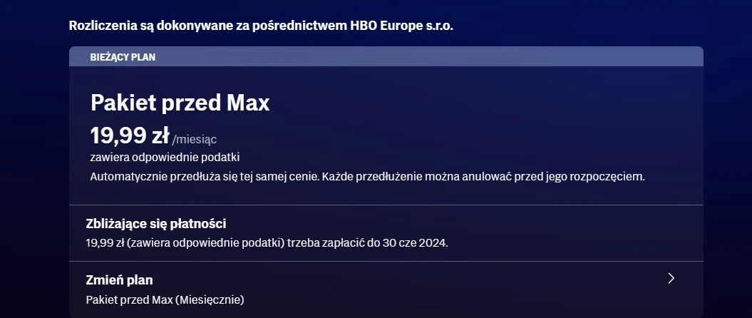 pakiet przed max co zawiera o co chodzi