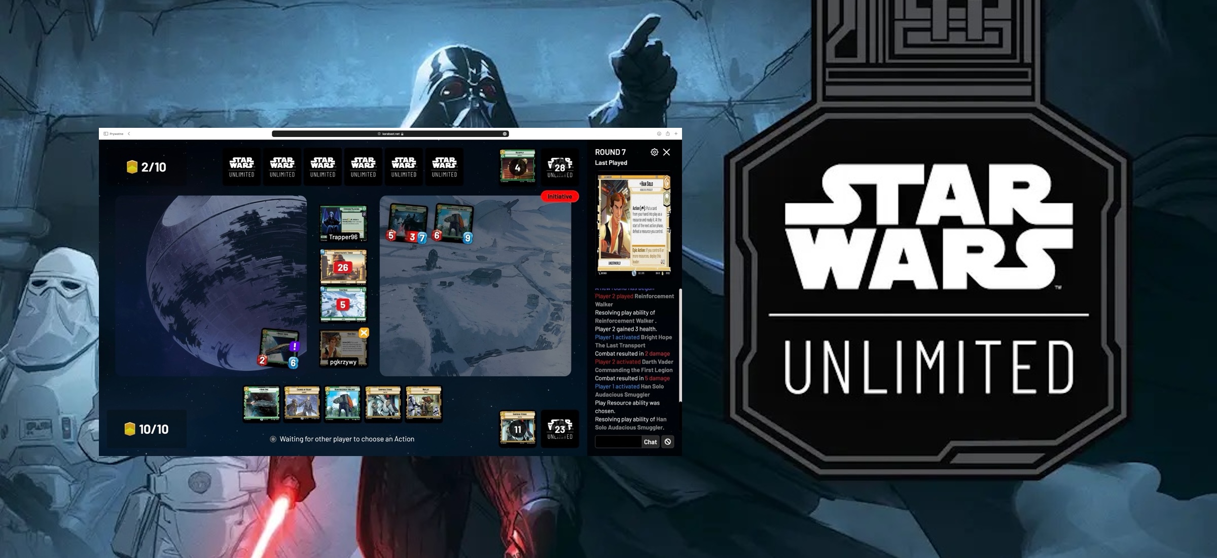 star wars unlimited online multiplayer karabast force table