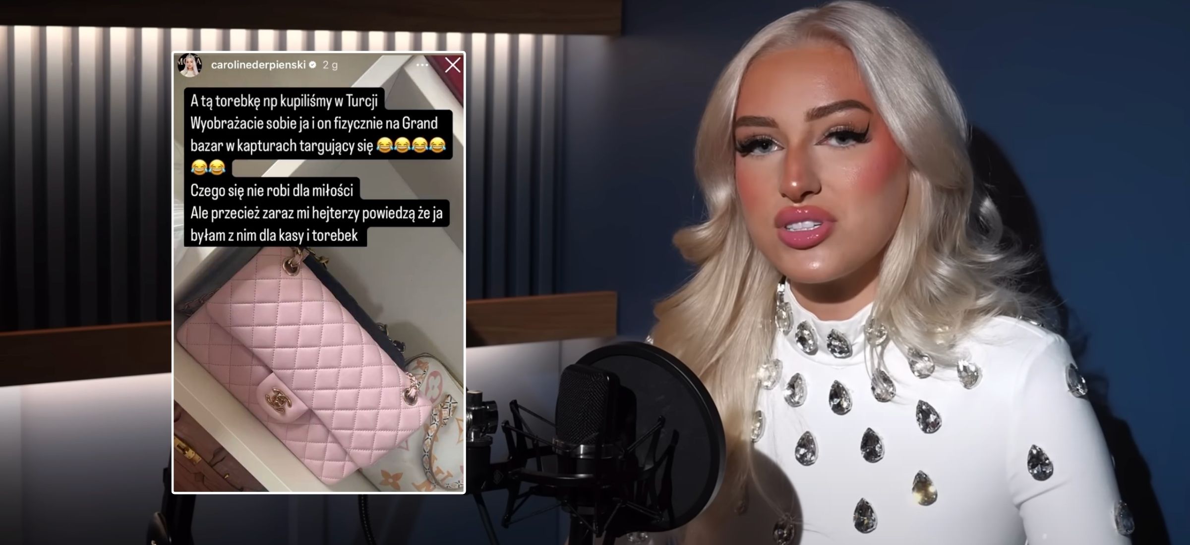 caroline derpienski fake zycie instagram