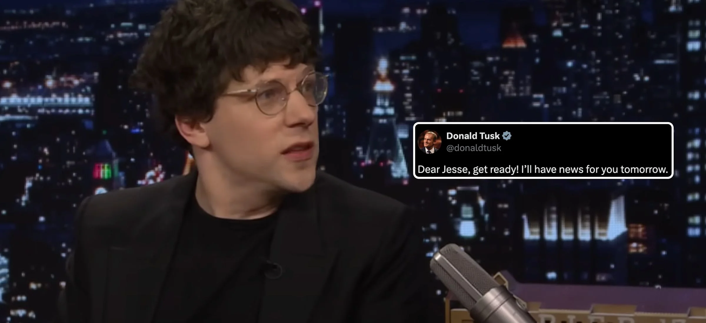 jesse eisenberg donald tusk szkolenie wojskowe