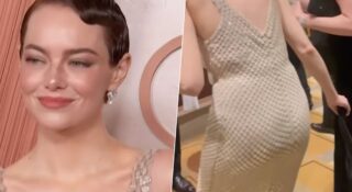 emma stone oscary 2025 sukienka qualley