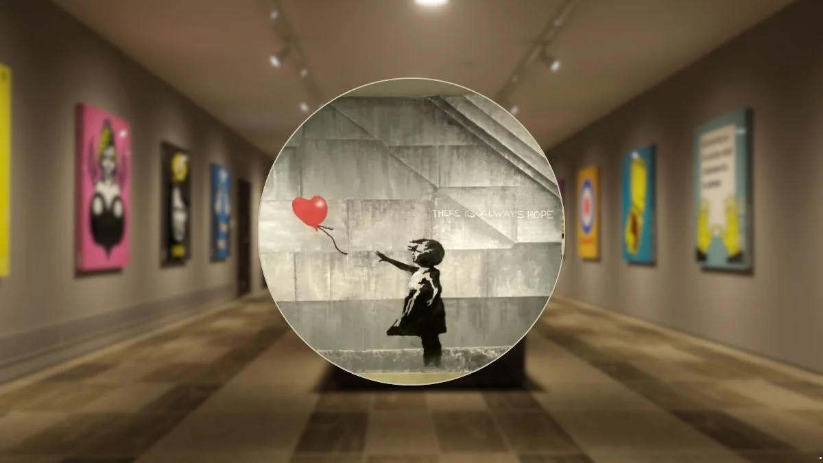 banksy kradziez sad londyn galeria sztuki