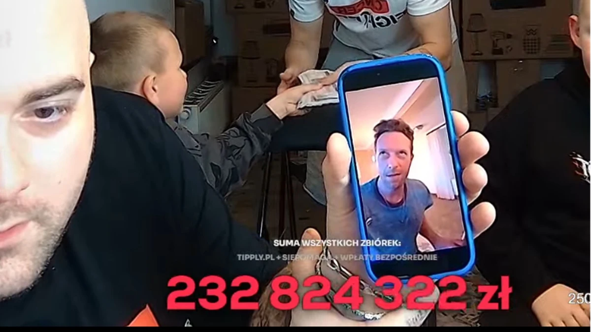 Wokalista Coldplay wsparł zbiórkę Łatwoganga. Pokazali nagranie