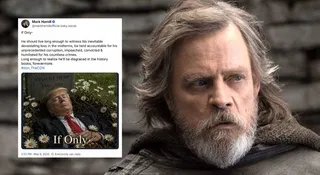 Mark Hamill wygenerował śmierć Donalda Trumpa. Biały Dom reaguje