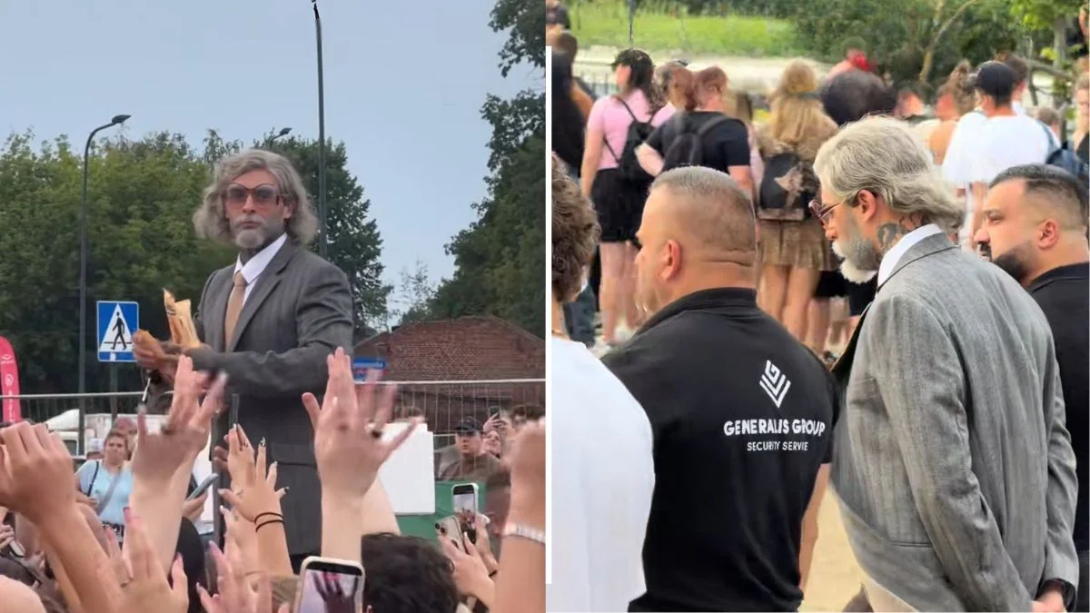 Quebonafide w przebraniu na festiwalu w Łodzi. Rozdawał lody