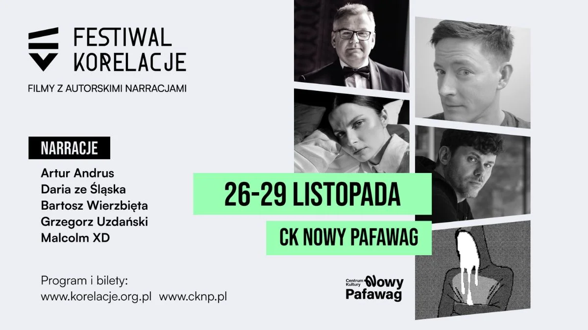 Nowa edycja Festiwalu Korelacje. Daria ze Śląska, Malcolm XD, Andrus, Wierzbięta, Uzdański w zaskakujących rolach